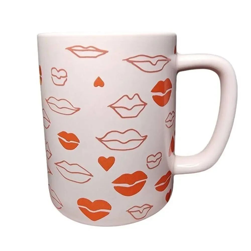 Starbucks Coffee Mugs, 2020 Valentine's Day Lips & Hearts Ceramic Drinking Cup - Picture 9 of 9